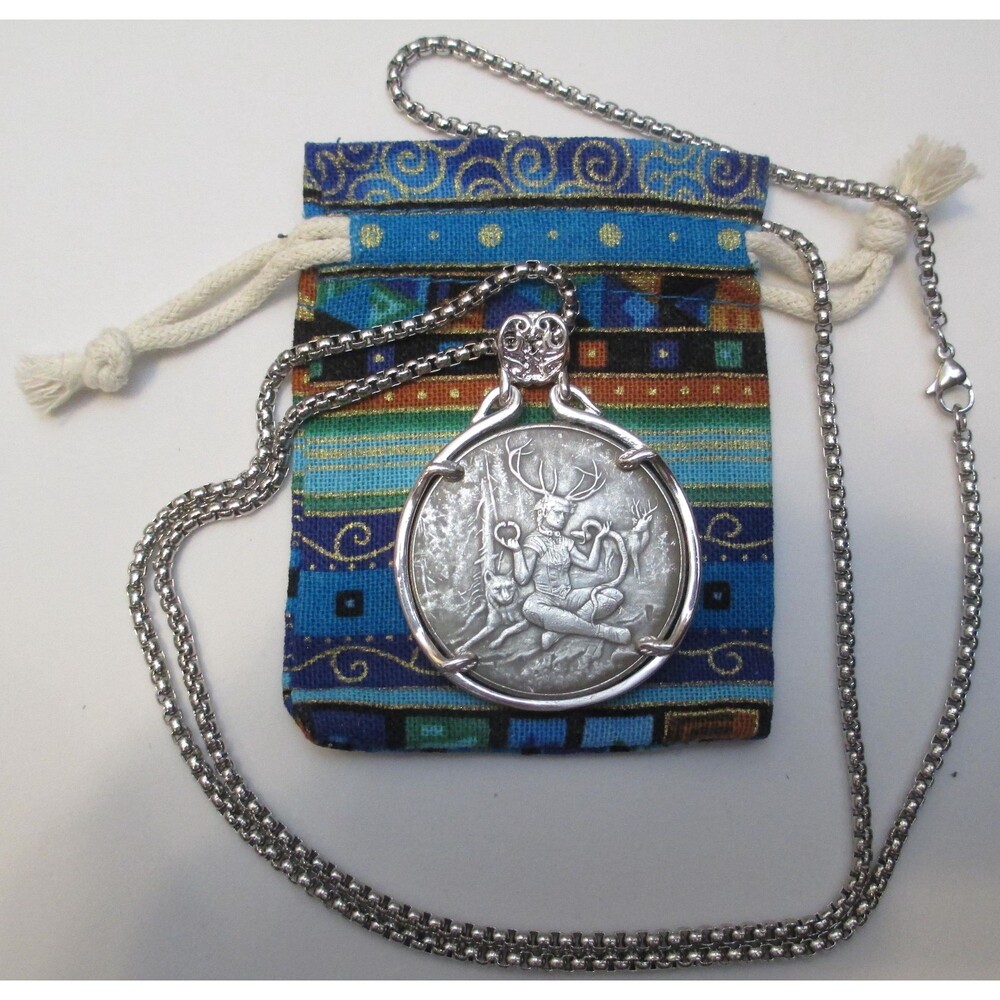 Celtic Lore NEW- Cernunnos  & Merlin Necklace- Two Necklaces in One